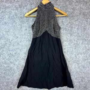 Vintage Taurus II Dress Women 4 Black Gray Sleeveless Cocktail Retro HOCO Prom